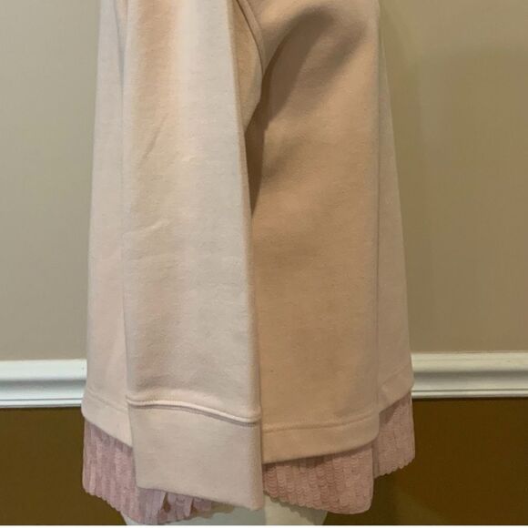 J. Crew S Pink Sequin-Trim Sweatshirt B7027 S Small - Picture 8 of 11